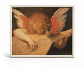 60 VintageFramedCherubAngelMusicArtPrintWallDecor