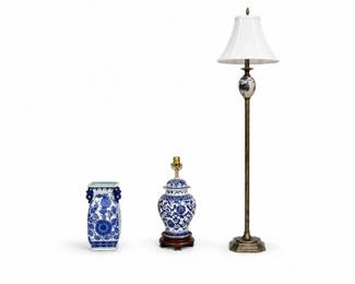 54 BlueWhitePorcelainLampFloorLampVaseCollection