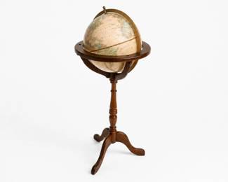 195 ReplogleCramsImperialWorldGlobeWoodFloorStand