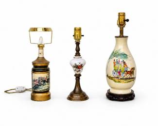 72 VintageDecorativeTableLampsLampBasesLot