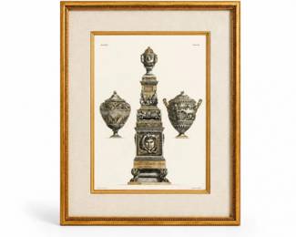 63 FramedPiranesiClassicalUrnsArchitecturalPrint