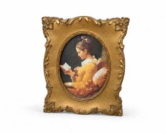 16 1982HOMCOFragonardLoveLetterWallPlaqueFrame