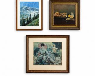 179 FramedArtPrintCollectionMountainStillLifeRenoir