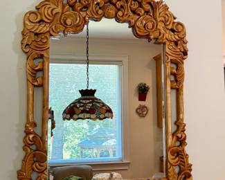 Carved Baroque Style Mirror 