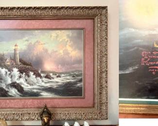 “Conquering the Storms” by Thomas Kinkade, signed & numbered