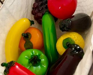 Nice Collection of Glass Fruit