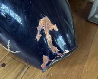 Japanese Cloisonne Enamel Vase (Damage Occurred During 1994 Northridge Earthquake)
