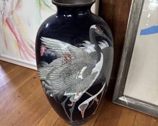 Japanese Cloisonne Enamel Vase