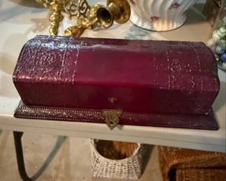 Vintage Embossed Jewelry Casket