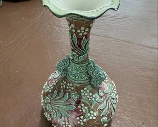 Vintage Nippon Moriage Hand Painted Vase second image