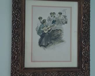 Vintage Harrison Fisher Print Womens Club