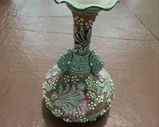 Vintage Nippon Moriage Hand Painted Vase