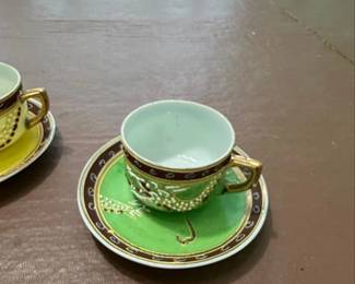 Vintage Japanese Dragonware Teacup and Saucer  Made in Occupied Japan