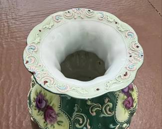 Vintage Nippon Moriage Porcelain Vase second image