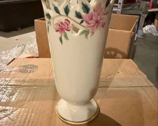 Lenox Barrington Collection Pierced Floral Vase