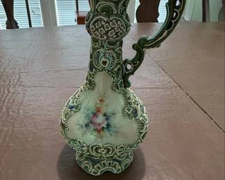 Nippon Moriage Porcelain Ewer