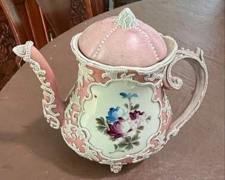 Vintage Nippon Moriage Porcelain Teapot