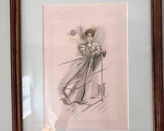 Harrison Fisher Signed Print