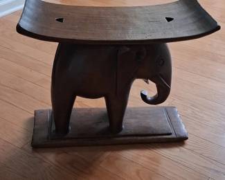 Vintage Ashanti Elephant Stool