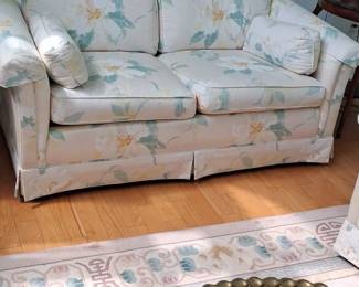 Vintage Floral Upholstered Sofa and Loveseat second image