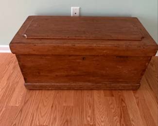 Vintage Pine Blanket Chest