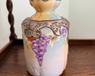 Bavaria HandPainted Grape Motif Porcelain Pitcher