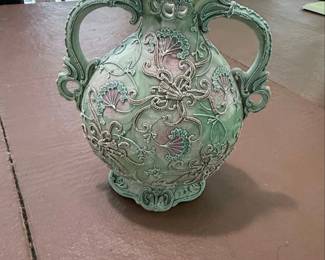 Vintage Moriage Style TwoHandled Vase