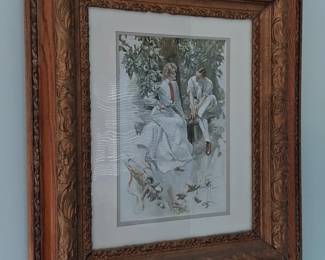 Harrison Fisher Signed Print Bless This Ring