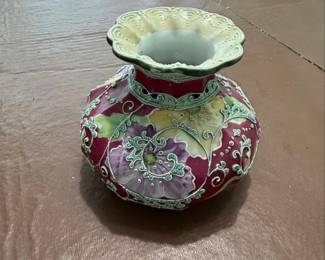 Vintage Nippon Moriage Floral Vase