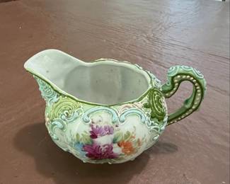 Vintage Moriage HandPainted Floral Creamer