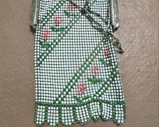 Vintage Whiting Davis Enameled Mesh Purse
