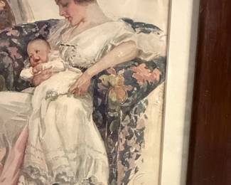 Harrison Fisher His Inspiration Ladies Home Journal Cover Print, November second image