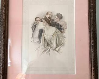 Vintage Harrison Fisher The Trousseau Signed Print
