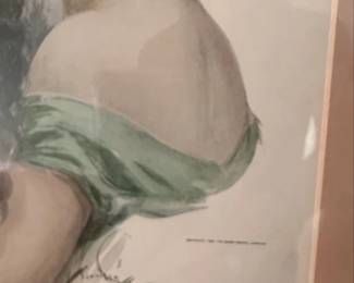 Harrison Fisher The Feather Fan Signed Print second image