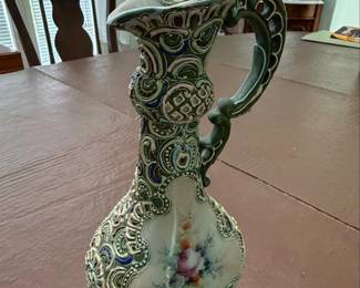 Nippon Moriage Porcelain Ewer second image