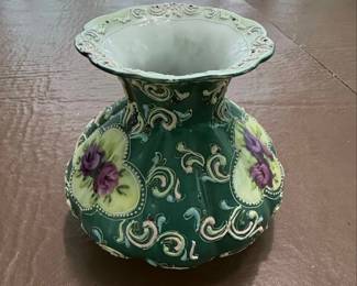 Vintage Nippon Moriage Porcelain Vase