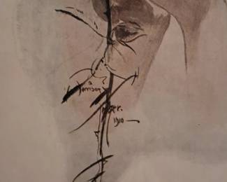 Vintage Harrison Fisher For You A Rose Sheet Music Print second image