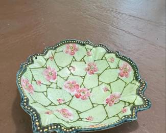 Vintage Moriage Style Floral Bowl