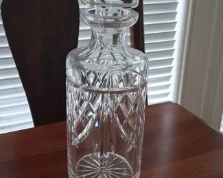 Collection of Vintage Crystal Decanters and Footed Compote Bowl