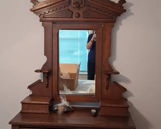 Victorian Eastlake Walnut Bedroom Suite