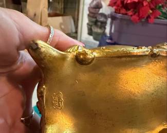 Matson Art Nouveau Gold Tone Vanity Casket second image