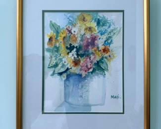 Floral Watercolor Painting by Magi
