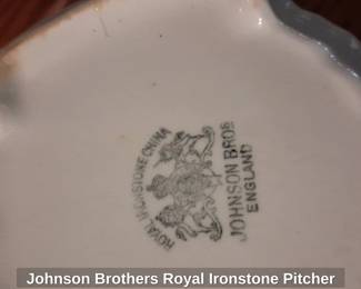 Johnson Brothers Royal Ironstone Pitcher second image
