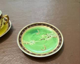 Vintage Japanese Dragonware Teacup and Saucer  Made in Occupied Japan second image