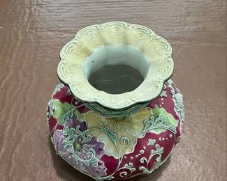 Vintage Nippon Moriage Floral Vase second image