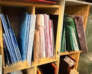 Vintage Stained Glass Sheets Collection