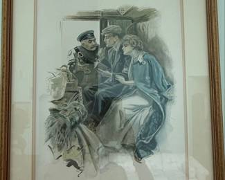 Harrison Fisher The Honeymoon Vintage Print