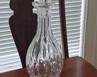 Collection of Vintage Crystal Decanters and Footed Compote Bowl second image