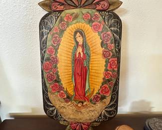 Amanda Griego-Quintana (mentored by Marie Luna) Our Lady of Guadalupe, 26 inches x 11 inches