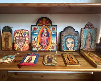 Many Retablos by Santa Fe Artists collected since 1998